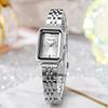 Women's Stylish Square Watch with Steel Band - Elegant and Trendy Design