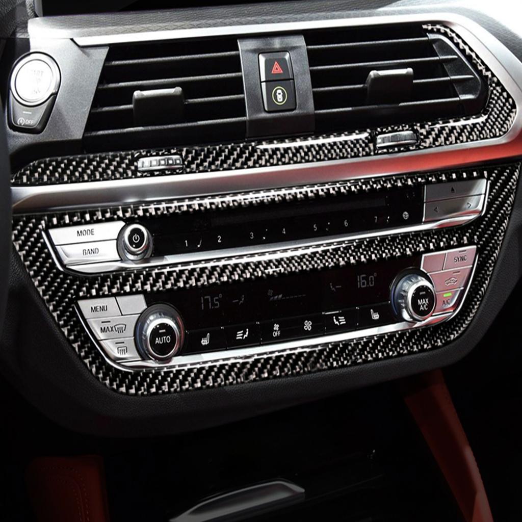 Автомобильная воздуховыпускная панель CD, декоративная наклейка на панели управления кондиционером для BMW G01 G02 G08 2018- X3 X4 Series