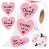 500Pcs Heart Shape Stickers Self-Adhesive Sealing Labels 1 Inch Stickers Roll Envelopes Seals