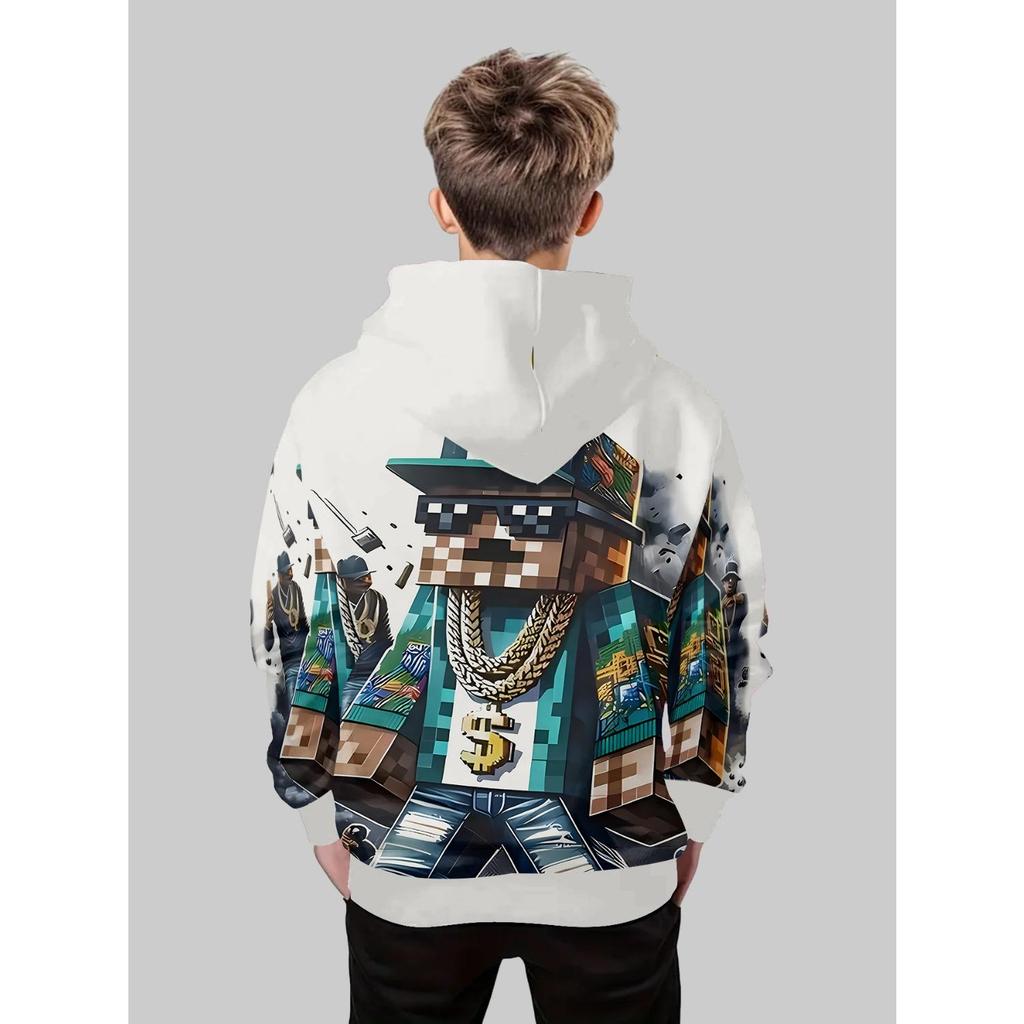 Новое аниме худи, 3D мультяшная детская одежда для мальчиков и девочек, осенняя одежда с длинным рукавом, подходит для детей в возрасте 5-14 лет