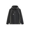 Li Ning Badfive Spliced Letter Zipper Hooded Windbreaker Men Outerwear Black AFDU067-4