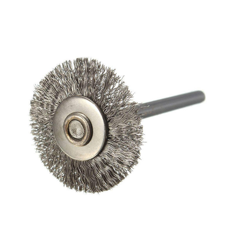 10X 3 мм нержавеющая сталь проволочные щетки для шлифовального станка Dremel вращающийся инструмент 21 мм