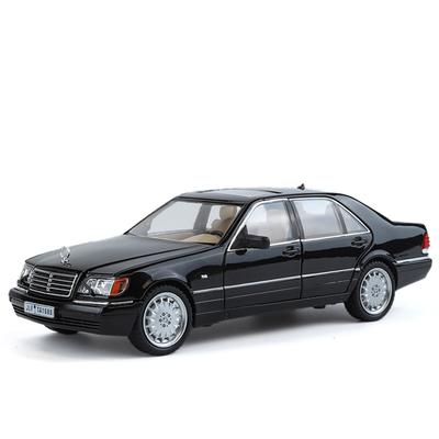Масштаб 1/24 Benz W140 320SEL Классический лимузин Литая модель автомобиля Коллекционирование Хобби Украшение рабочего стола Подарки для друга