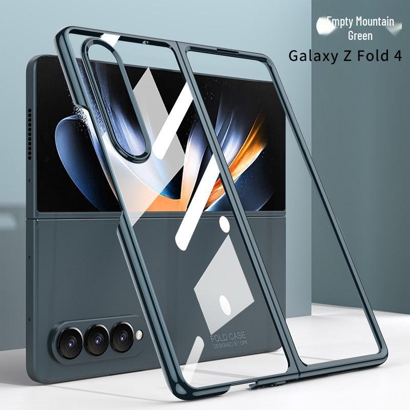 Samsung Fold4 Электроокрашенный Фантомный Прозрачный Жесткий Чехол-Ракушка из Поликарбоната - Однотонный, Складная Защита