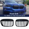 2 Pieces Front Bumper Kidney Grill Grilles Single Line For BMW X1 F48 F49 2016- 51117383363 51117383364 Car Accessories