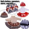 Рождественский комплект из свитера и платья, подходит для куклы American Girl, 18 дюймов, одежда для кукол, новая одежда для кукол, 43 см, аксессуары для кукол-младенцев