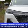 Прозрачная защитная пленка от царапин для фар автомобиля, наклейки из ТПУ для Changan UNI-S 2024 2025, Аксессуары