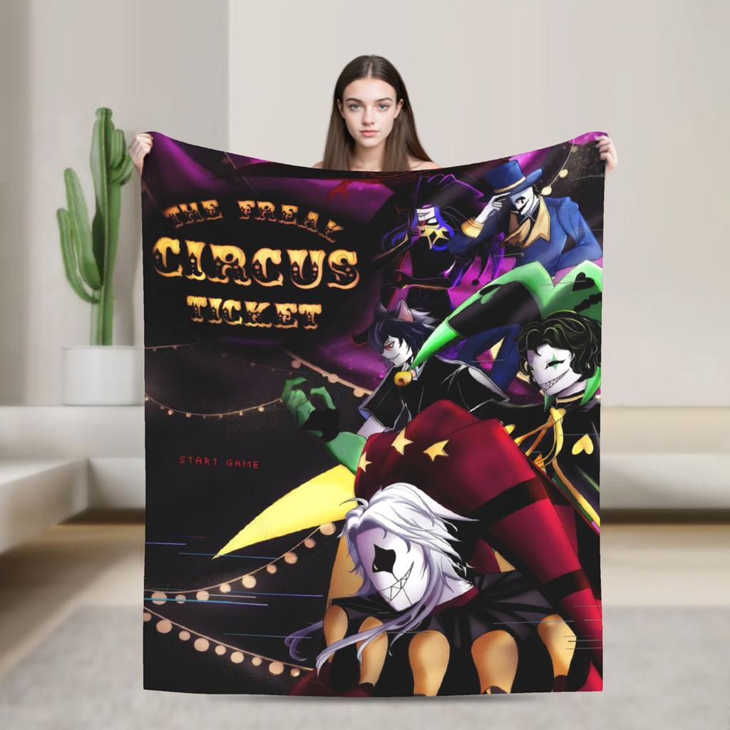 The Freak Circus Blanket Super Soft Cozy  Throw Blankets for Bed 50x60 Inch Multiple Sizes Bedspreads