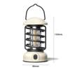 Outdoor Battery Comping Lantern Durable Waterproof Retro Lantern 3 Lighting Modes Hanging Lamp Outdoor Camping Hiking Hurricane Emergency Lights