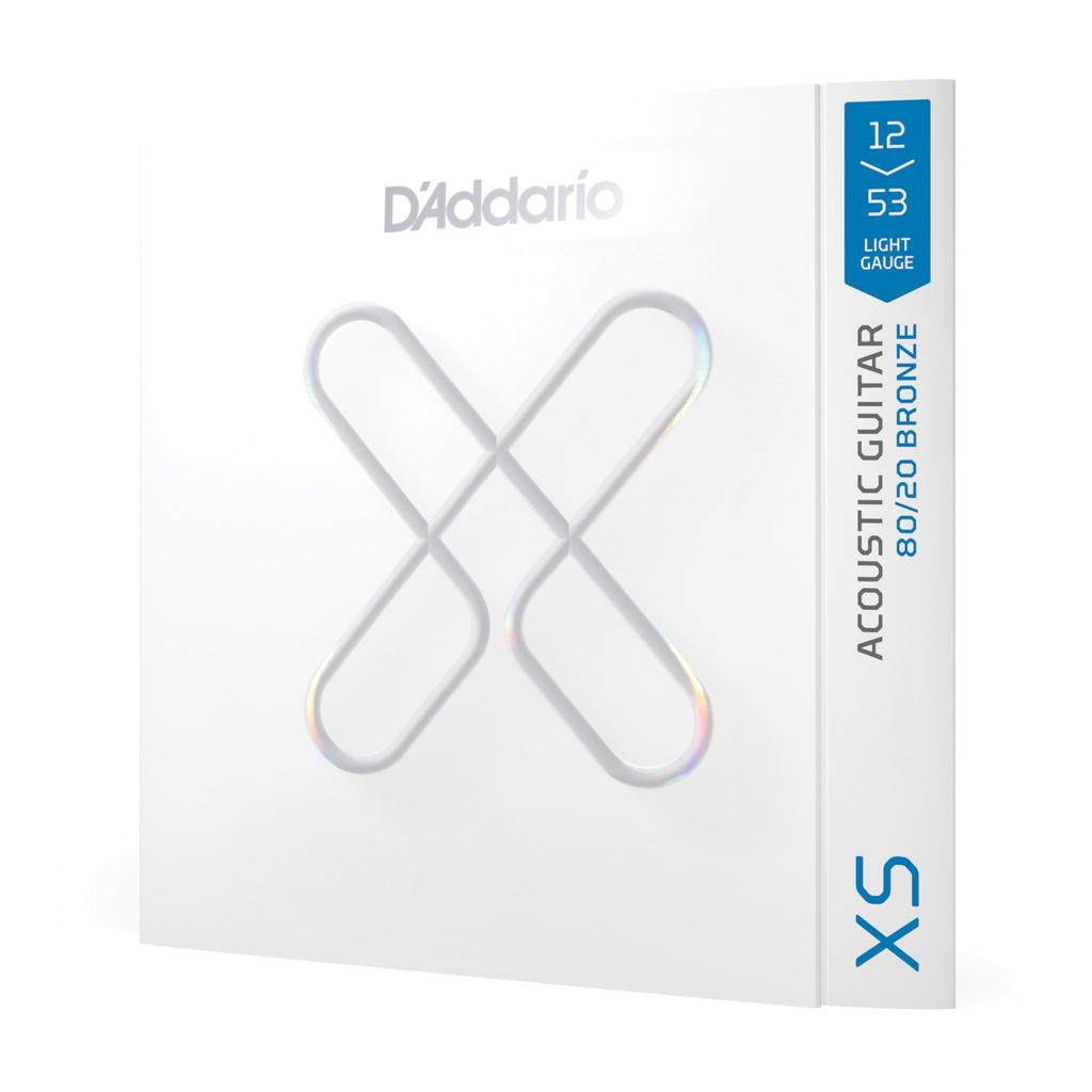 XS Акустическая гитара с покрытием Бронза XSABR1253 Струны D'Addario, 80/20 Легкие, .012-.053,