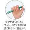 Маркер для доски Pentel Knock EMWLS-D Круглый стержень Тонкий почерк Зеленый 1,6 см x 13,5 см