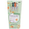 Mitsubishi Pencil One Fruit Tea Color F Green Valencia Black Uni-ball 4-Color Set, Refresh, 0.38mm, UMN-S-38-H4C-FRF, Tea, Spearmint, Orange,