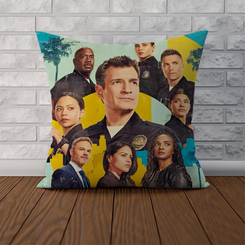 The RRookie L A TV SHOW Pillow Case For Car Sofa Decorative Home Doublesided Print Plush Square Throw Pillow Cushion Cover