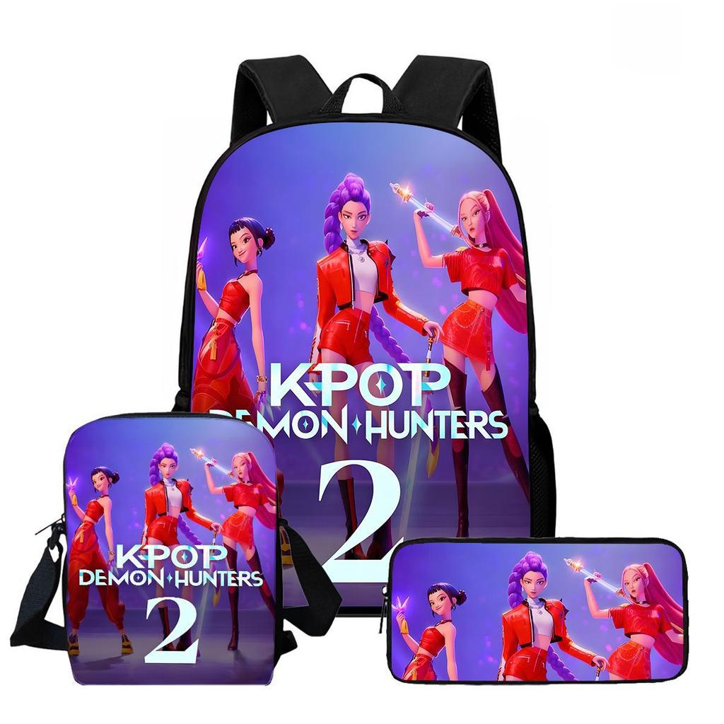 Kpop Охотники на ведьм, Цифровая печать, Вместительные, износостойкие и снижающие нагрузку детские школьные сумки, Рюкзаки для начальной школы