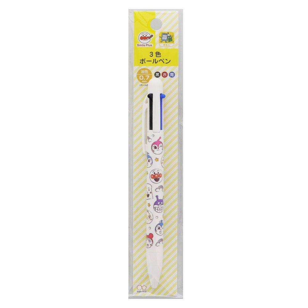 Sunstar Stationery Anpanman Smile Plus Шариковая ручка Лицо 6280010A 3-цветная 0,7 мм