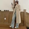 New ArrivalS Open Run Women S Double Trench Coat Collar Neck claSSic deSign