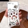 Casing For Honor 7S Case DUA-L22 L21 LX3 Aesthetic Fashion Cute Cat Cartoon Soft Silicone Back Cover Transparent TPU Phone Case