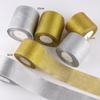 Satin Ribbon with Silver and Gold Glitter for Cake Decoration and Packaging