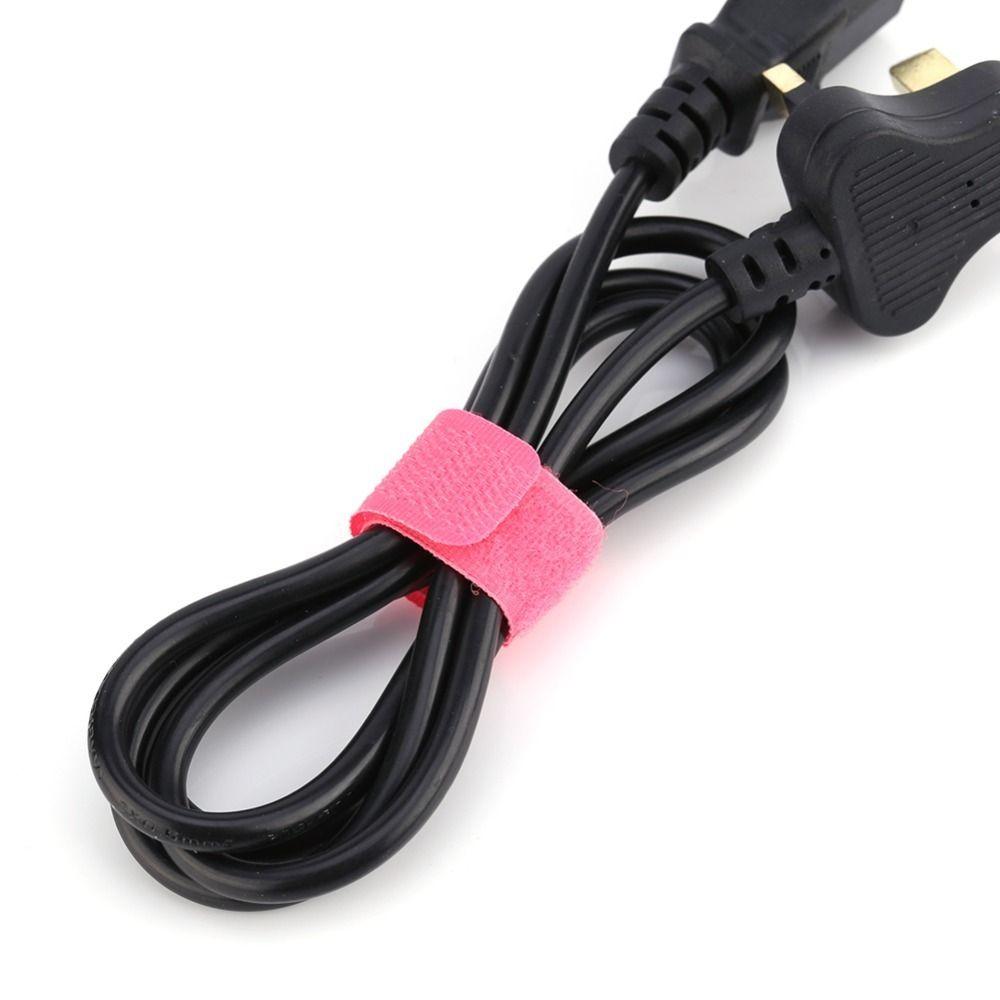 50PCS Reusable Cord Lead Straps Adjustable Wire Ties Colorful Cable Ties  Tape Ties