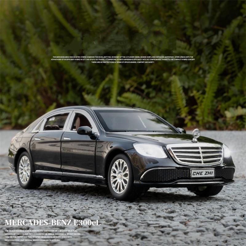 1/24 BENZ E300L E-Class Starlight Headliner Alloy Модель автомобиля из литого металла Игрушечные машинки Звук Свет Коллекция для детей Подарки
