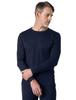 Merino Wool Winter Warm Underwear Navy Size (Lapasa) Men's (1. (Thin Shirt), L)