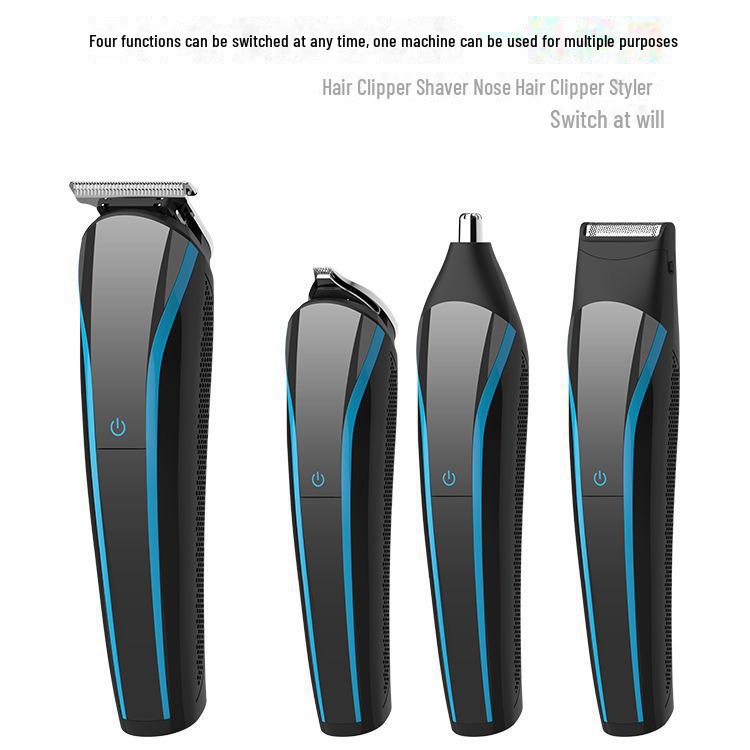 Multifunctional 6-in-1 Digital Hair Clipper Set with Sideburn Trimmer