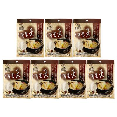 Daye Soup Good, Momnamu, Astragalus, Samgyetang, ингредиенты для вареной курицы, чайные пакетики, 20 г, 7 штук
