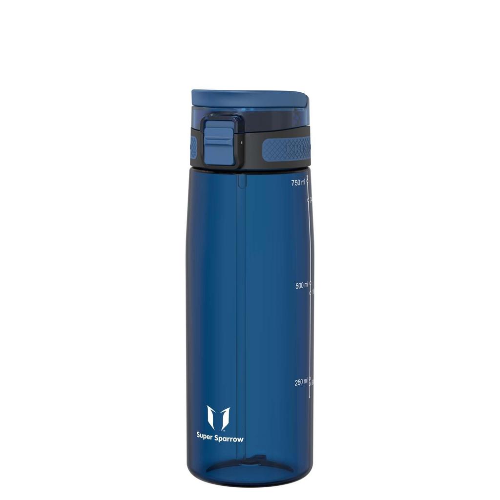 Бутылка для воды Super Sparrow 750 мл US Tritan BPA Free с соломинкой, подходит для тренировок - - - спорт, школа, бейсбол, на открытом воздухе, кемпинг,