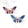 Модная брошь-бабочка из сплава с каплями масла для женщин, простая универсальная брошь-булавка для одежды