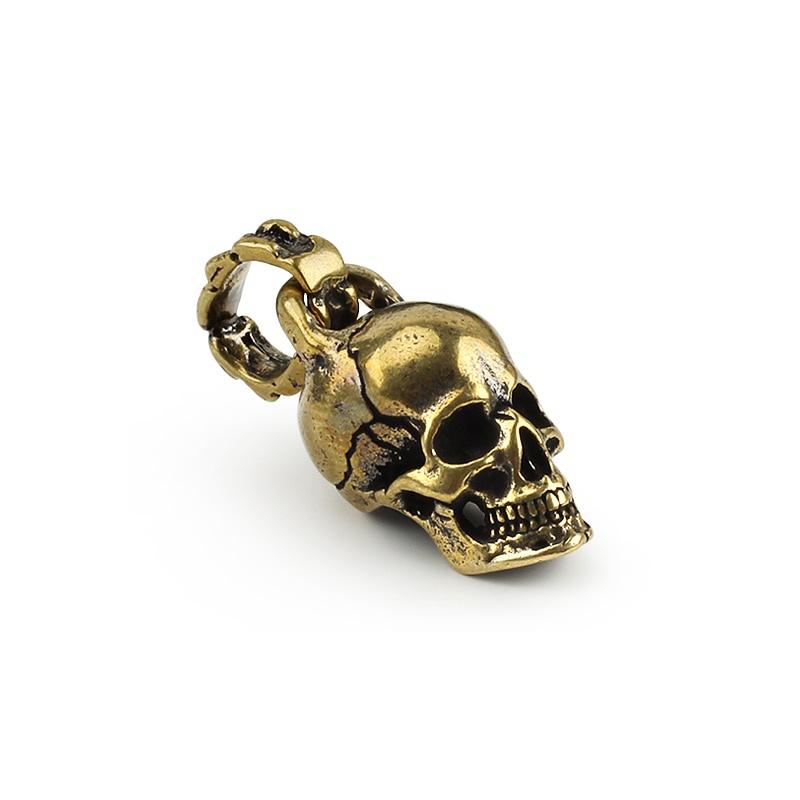 Латунь Медь Череп Панк Брелки Кулон Брелок Подвески Брелок Скелет DIY Уличные Аксессуары