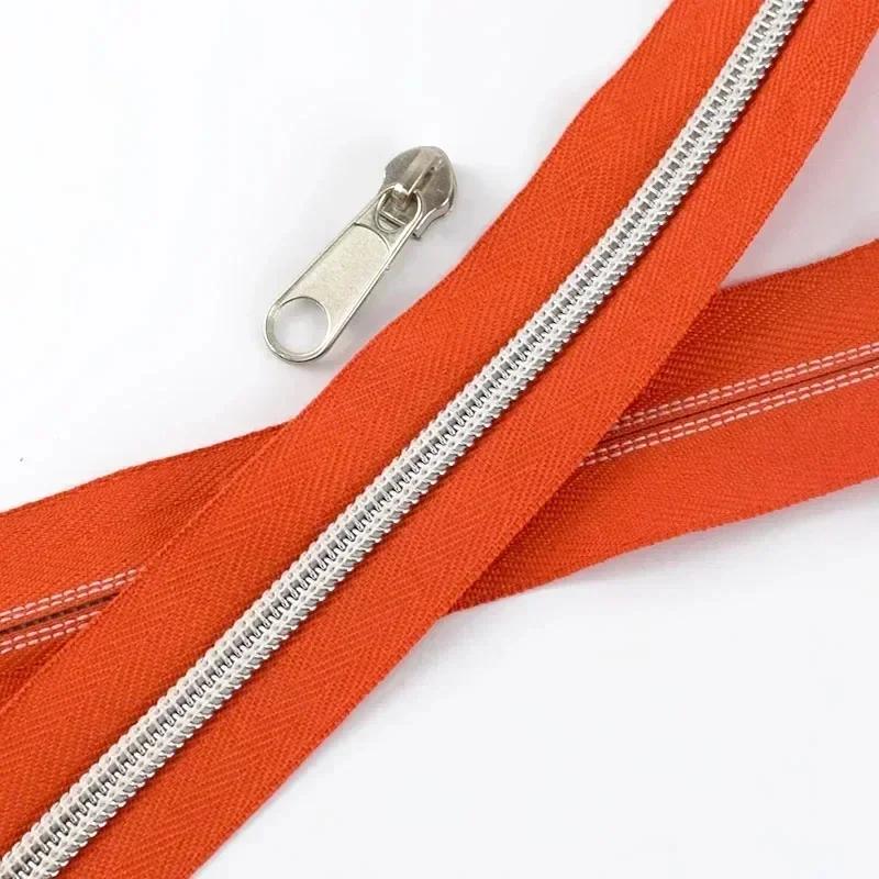 3/5/10 м 5# Нейлоновая тесьма-молния со слайдером Сумки Одежда Ремонт молний Пластиковая спиральная молния DIY Одежда Замена Швейные аксессуары