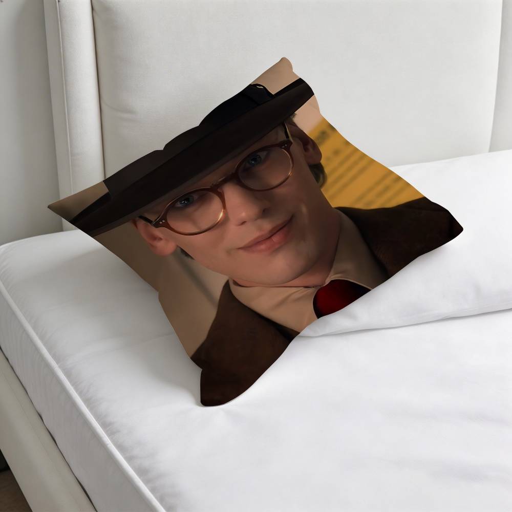 JJamie CCampbell BBower Fashion Square Pillow Case Durable Throw Pillow Cover for Sofa Couch Chair