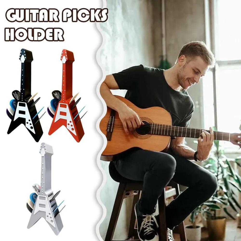 Stand for a guitar-shaped mediator