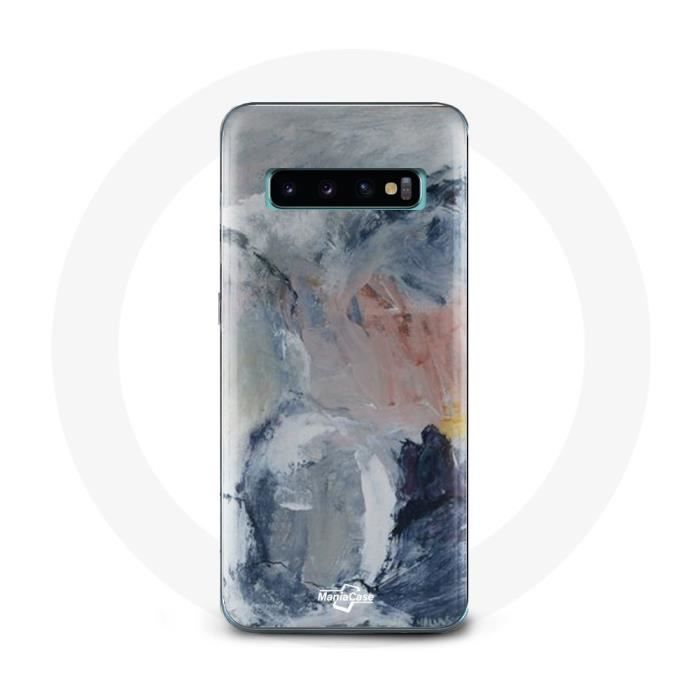 Coque pour Samsung Galaxy s10 edge Fond de texture abstraite gris