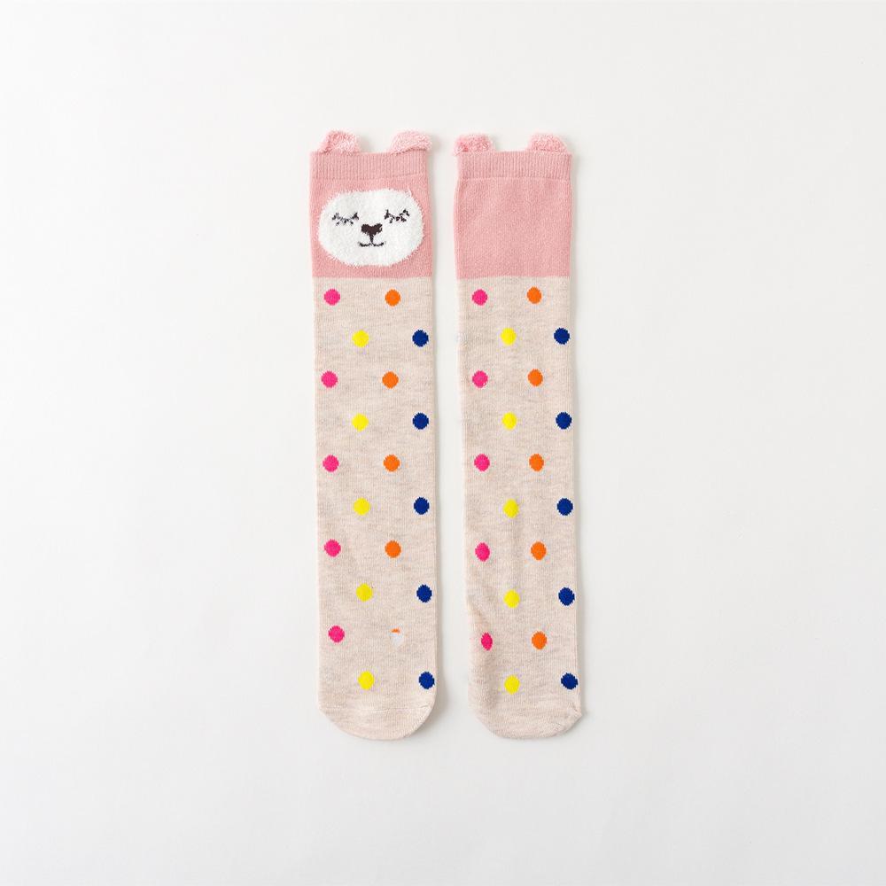 New Kids Cotton Breathable Stockings Candy Color Children Middle Tube Knee High Socks Girls Students Socks Free Size 30cm