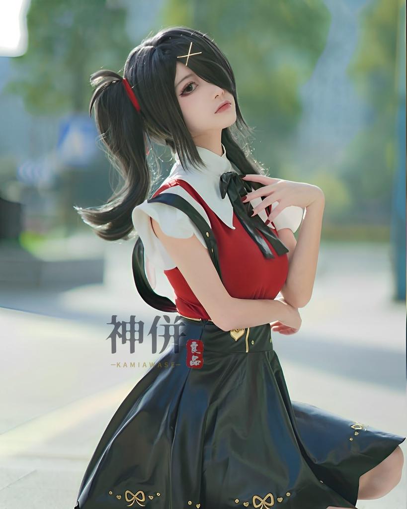 [Kamizu Ryohin] Косплей Аме-тян с париком Rain Needy Girl Overdose Косплей Костюм Взрослый Костюм Культурный Фестиваль Событие Костюм Сценическая Одежда Аме