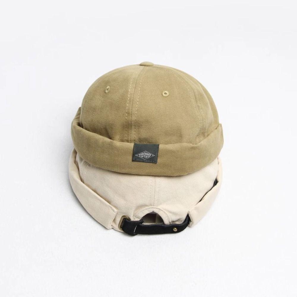 Adjustable Hip Hop Hat Solid Color Baseball Cap Retro Fashion Street Dance Hat Outdoor