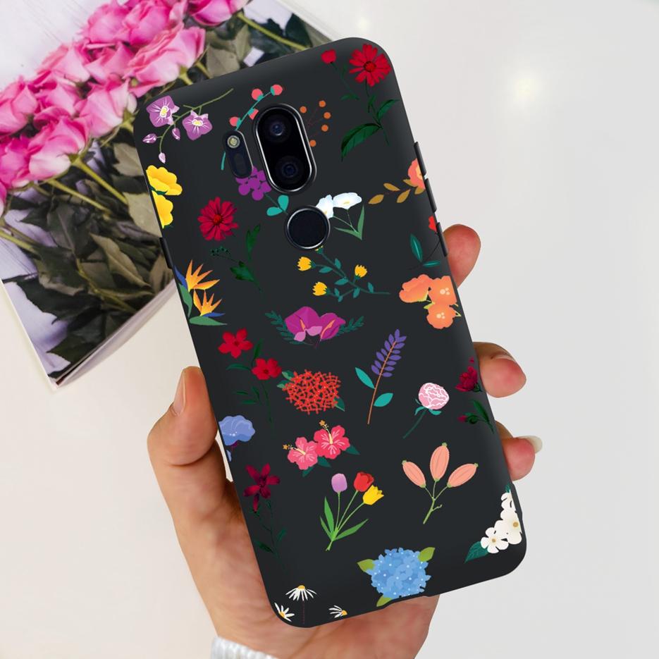 For LG G7 thinQ Case G710EM LM-G710 G710 Luxury Painted Cover Soft Silicone Phone Cases For LG G7 ThinQ Back Covers 6.1'' Bumper