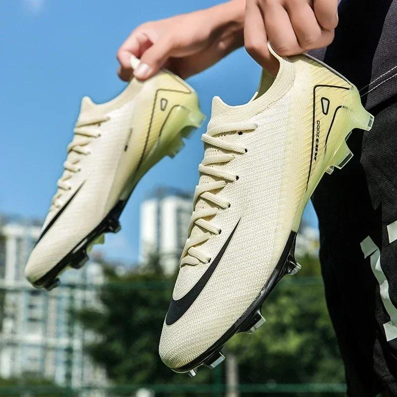 High Quality Mens Soccer Shoes Society Non-Slip Turf Soccer Cleats for Kids TF/FG Training Football Field Boots Chuteira Campo
