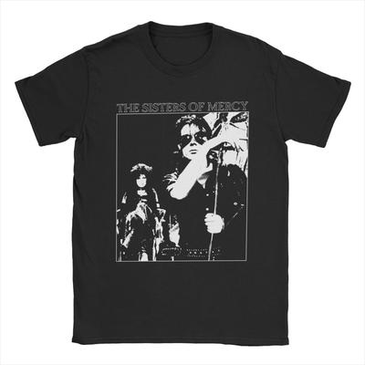 Мужские футболки The Sisters Of Mercy 100% хлопок одежда для отдыха с коротким рукавом и круглым вырезом оригинальная футболка