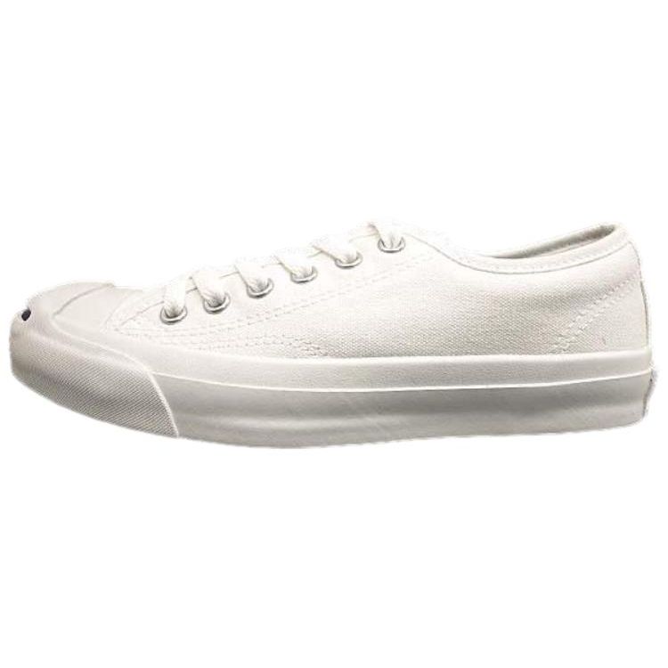 Converse Jack Purcell Open Smile Trendy Casual Durable Low-Top Canvas Shoes Unisex Sneakers White 1R193
