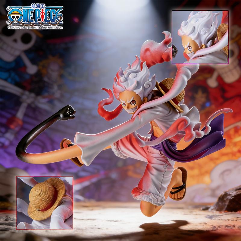 1 шт. Официальная фигурка Луффи Пятая Передача из One Piece для домашнего декора Аниме Обязательно к покупке Идеальный подарок на День святого Валентина День рождения Настольный