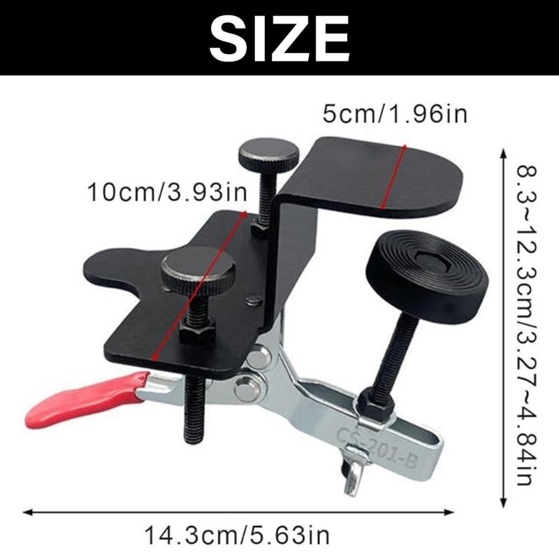 Cabinet Door Hardware Jig Adjustable Auxiliary Tool Installation Positioner Mounting Clamp for Furniture Shelf Enduring