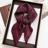 70*70cm Women's Square Scarf Soft Satin Floral Print Wrap Foulard Neckerchief Bandannas Hair Skinny Tie Hijab Shawls