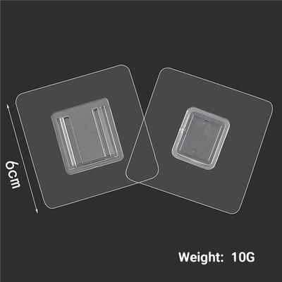 Двусторонние клейкие настенные крючки, вешалка, прочные прозрачные крючки, присоска, настенный держатель для хранения для кухни, ванной комнаты