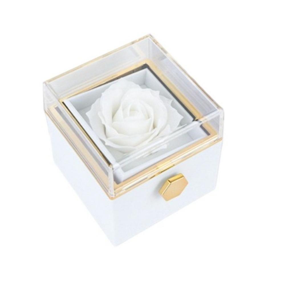 Eternal Rose Rose Jewelry Gift Box Ring Display Jewelry Display Rack for Girlfriend and Mom Gift