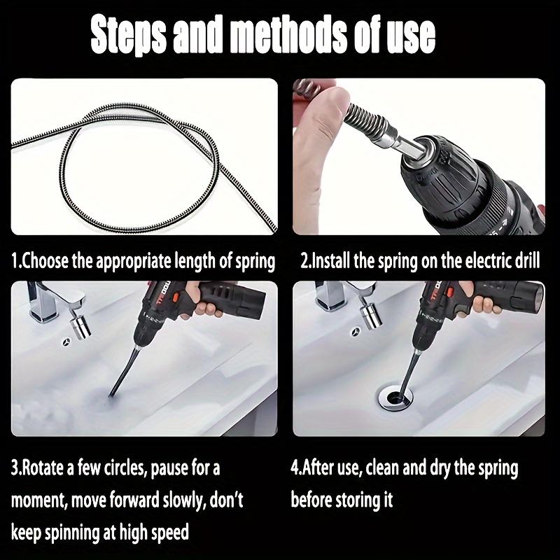 1 шт. Электрическое устройство для прочистки труб - эффективное средство для удаления засоров в туалетах и на кухне, очиститель для волос и мусора - простое в использовании средство для очистки канализации