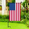 Подставка для садового флага, подставка для садового флага с зажимом и фиксатором, держатель для дворового флага, металлический флагшток для садового газона на открытом воздухе