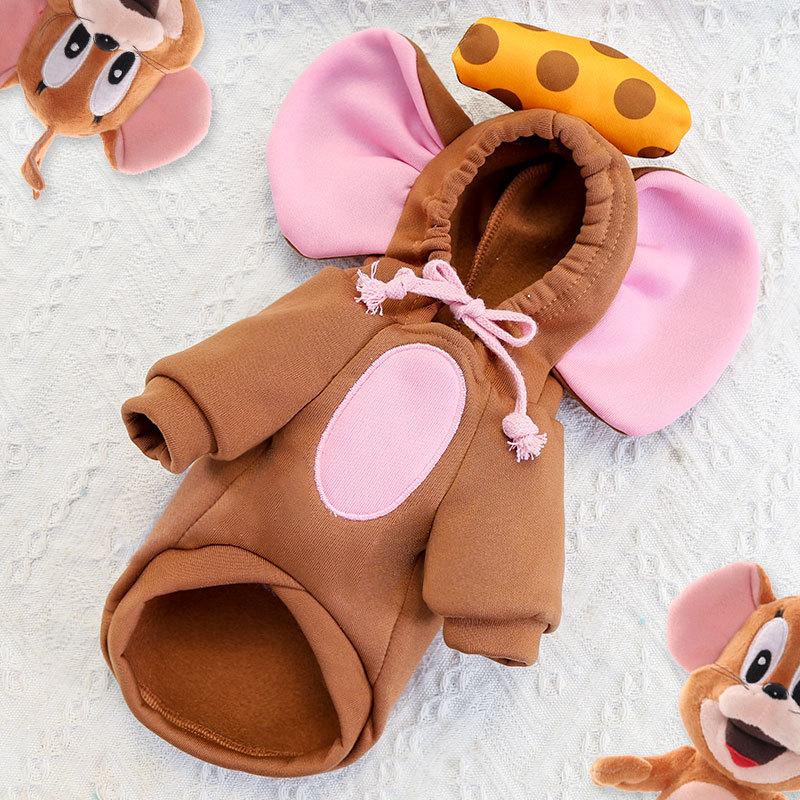 Мышь Трансформация Собака Кошка Осенний и зимний свитер Флис Одежда Товары для питомца Тедди Большой медведь Померанский шпиц Маленькая средняя собака