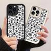 JT68 Черно-белые глаза Дизайн Телефон для iPhone 17 16 Pro Max Samsung S26 S25 A17 A16 A07 A56 Xiaomi 15T Redmi Note 14 Pro Plus Мягкий ТПУ Чехол